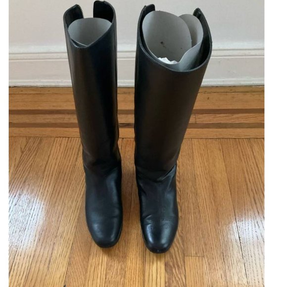 kate spade orna black leather boots size 6 nwt - Picture 2 of 7